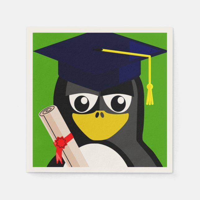 SERVILLETA DE PAPEL GRADUACIÓN PENGUIN (Anverso)