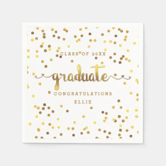 Servilleta De Papel Graduación personalizada de Confetti de Relieve me