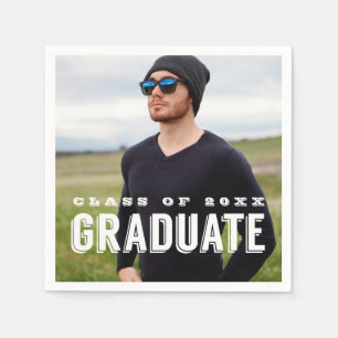 Servilleta De Papel Graduación personalizada de fotografía de grado