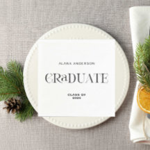 Graduación Personalizada Moderna Minimalista Elega