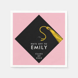 Servilleta De Papel Graduación rosa 2025