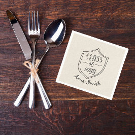 Servilleta De Papel Graduación Rústica 4,7"