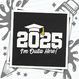 Servilleta De Papel Graduado de 2025 Graduado Superior 2025