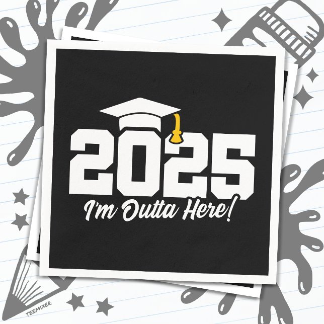 Servilleta De Papel Graduado de 2025 Graduado Superior 2025 (Subido por el creador)