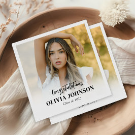 Servilleta De Papel Graduado de clase fotográfica personalizada de 202