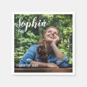 Servilleta De Papel Graduado de clase fotográfica personalizada de 202