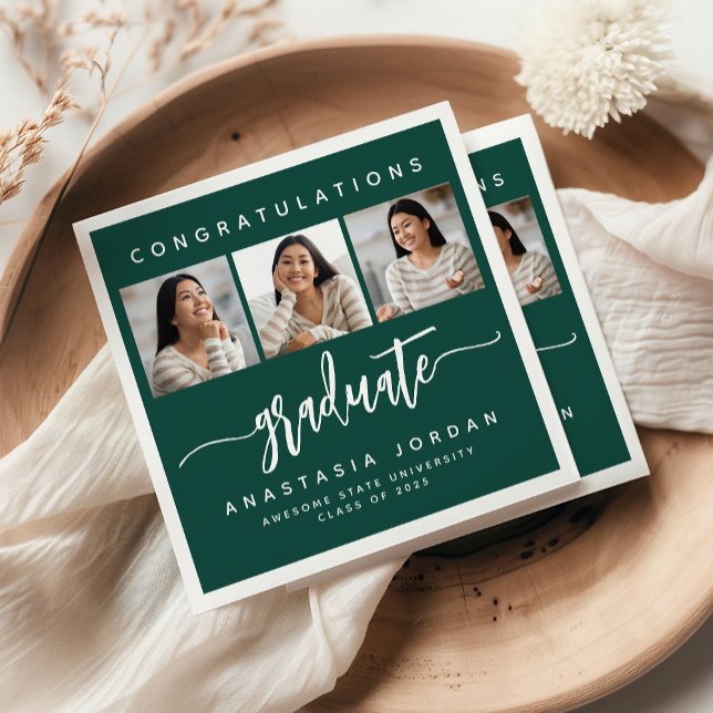 Servilleta De Papel Graduado de felicitaciones verdes de 3-Photo 2025 (Subido por el creador)