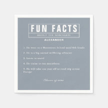 Graduado Fun Facts Light Blue Paper