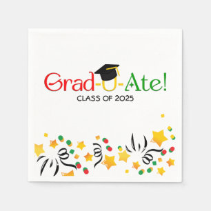 Servilleta De Papel Graduado moderno de color rojo verde amarillo