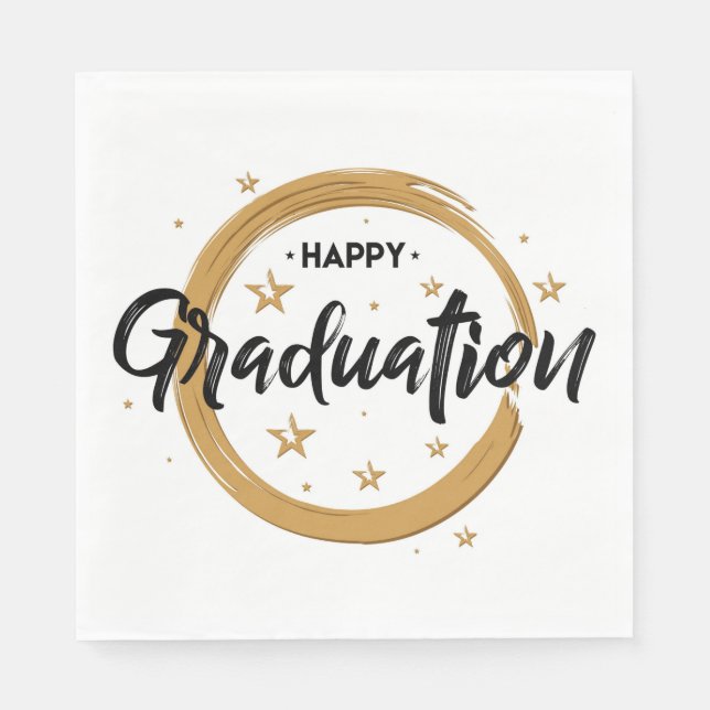 Servilleta De Papel Graduarse con estilo: vajilla perfecta para fiesta (Anverso)