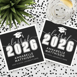 Servilleta De Papel Graduate Black Graduation