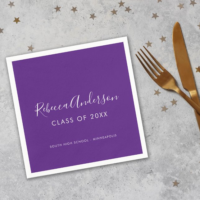 Servilleta De Papel Graduate Scrip Class de 2025 Graduation Party (Subido por el creador)