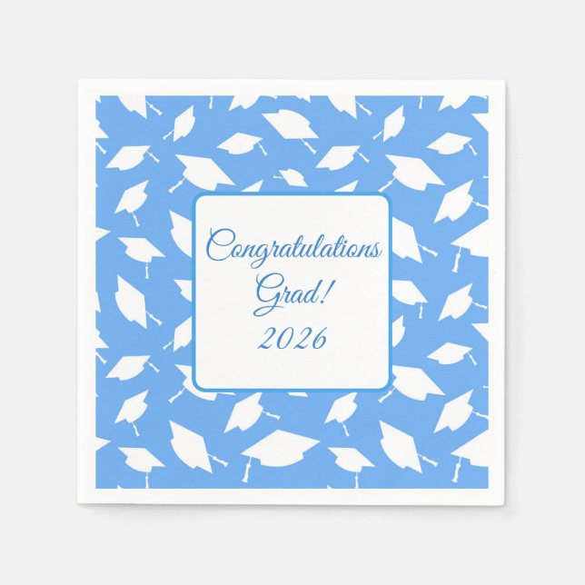 Servilleta De Papel Graduation Cap Napkins (Anverso)
