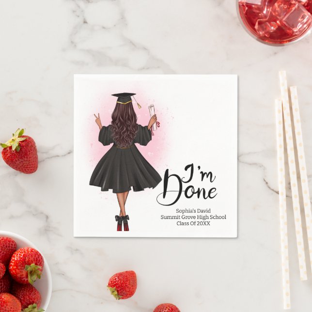 Servilleta De Papel Graduation Class Of Party (In situ)