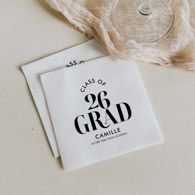 Servilleta De Papel Graduation Napkins Class of 2026 (Class of 26 Graduation Napkin)