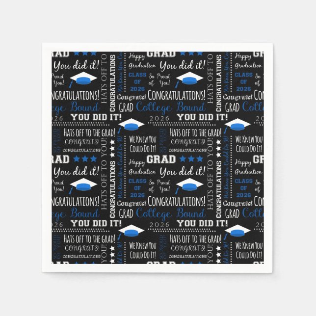 Servilleta De Papel Graduation Paper Napkins (Anverso)