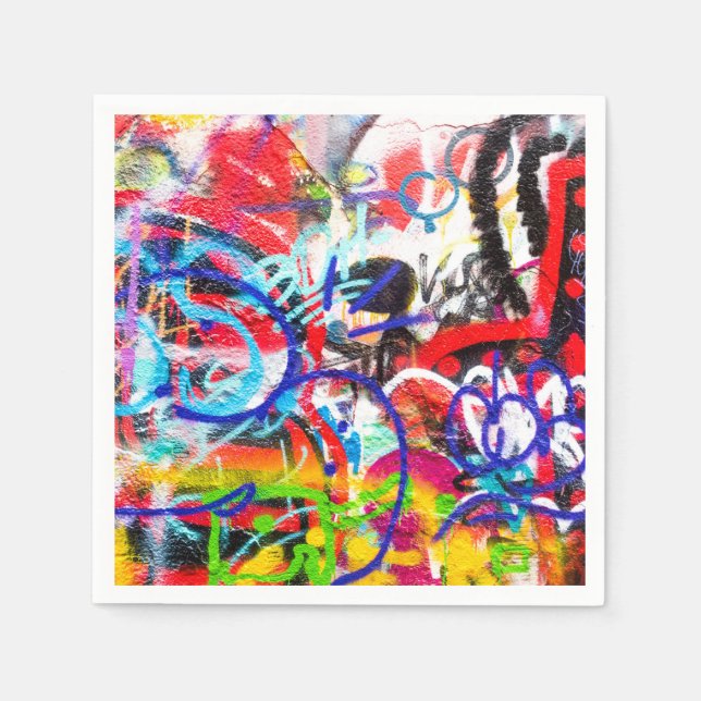 Servilleta De Papel Graffiti loco (Anverso)