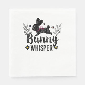 Servilleta De Papel Gráfica de conejo divertida Bunny Whisperer