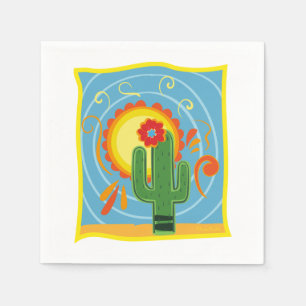 Servilleta De Papel Gráfico de Frida Kahlo Cactus