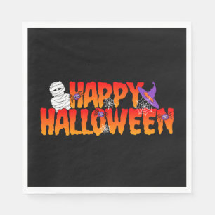 Servilleta De Papel Gráfico de Halloween Feliz