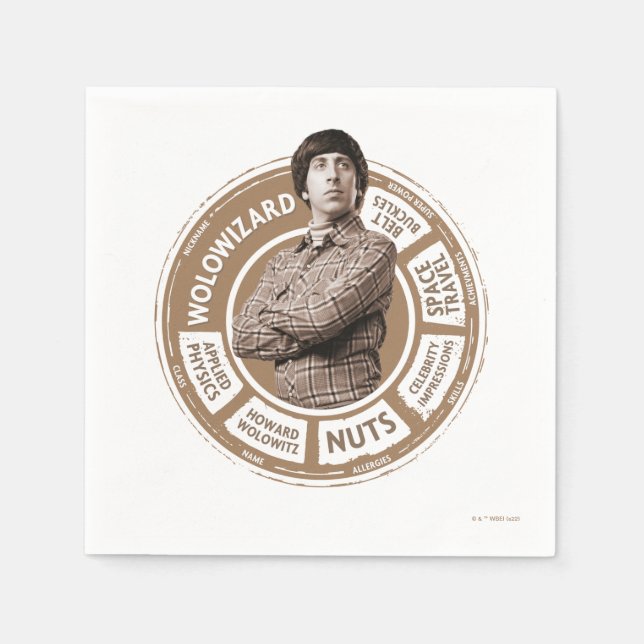 Servilleta De Papel Gráfico de Howard Info (Anverso)