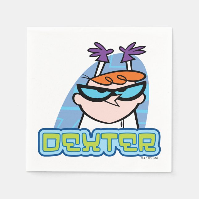 Servilleta De Papel Gráfico de nombre de carácter Dexter (Anverso)