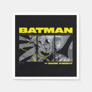 Servilleta De Papel Gráfico de tres paneles del cómic de Batman