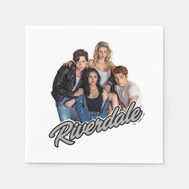 Servilleta De Papel Gráfico del grupo Retro Riverdale (Anverso)