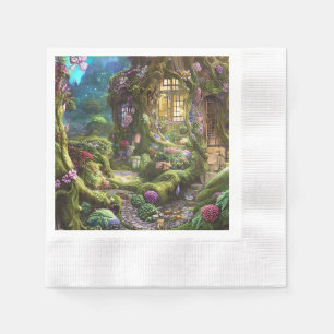 Servilleta De Papel Gráfico forestal de las islas Fairyland