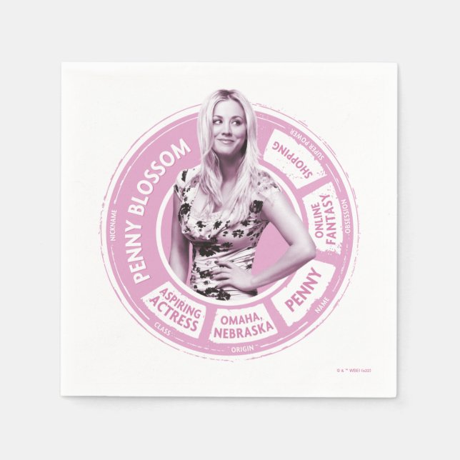 Servilleta De Papel Gráfico informativo Penny Blossom (Anverso)