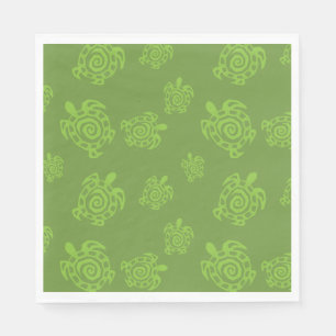 Servilleta De Papel Gráfico verde de tortuga
