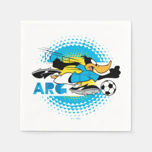 Servilleta De Papel Gráficos de fútbol de DAFFY DUCK™ Equipo Argentina