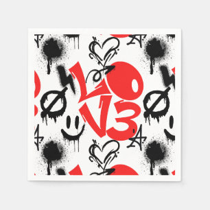 Servilleta De Papel grafitti AMOR B. Sin BG