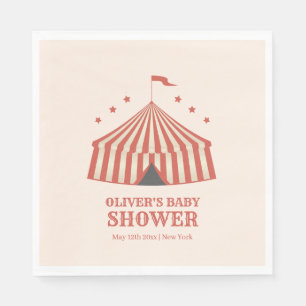 Servilleta De Papel Gran Baby Shower superior del circo del carnaval d