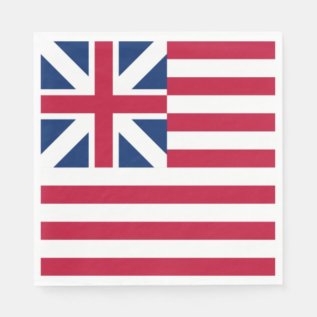 Servilleta De Papel Gran Bandera de la Unión de los Estados Unidos de  (Anverso)