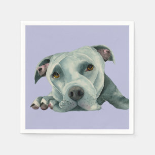 Servilleta De Papel Gran Cabeza de Ol' - Pintura de acuarela de Bulldo