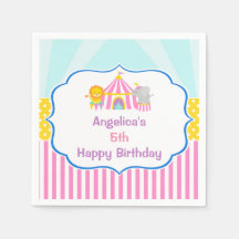 Gran carnaval de circo en color rosa