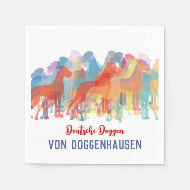 Servilleta De Papel Gran dano colorido (Anverso)