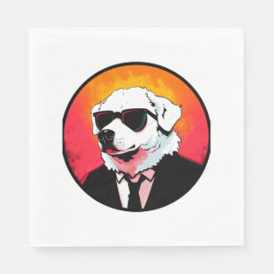 Servilleta De Papel Gran empresario de perros de los Pirineos