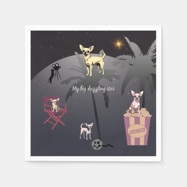 Servilleta De Papel Gran estrella deslumbrante (Anverso)