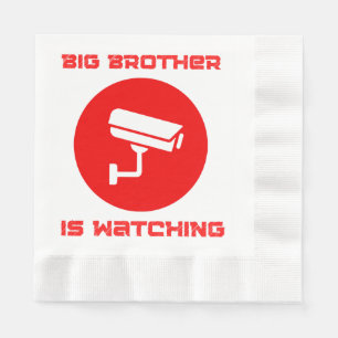 Servilleta De Papel Gran Hermano está viendo el ingsoc de 1984