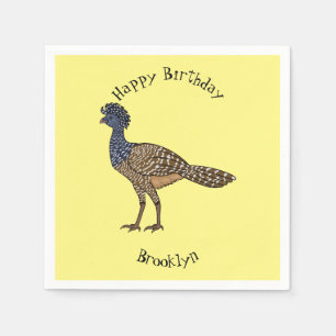 Servilleta De Papel Gran ilustracion de personalizado de aves de curac