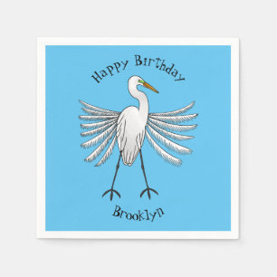 Servilleta De Papel Gran ilustracion de personalizado de aves de garga