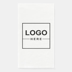 Servilleta De Papel Gran Logotipo Empresarial Moderno Blanco