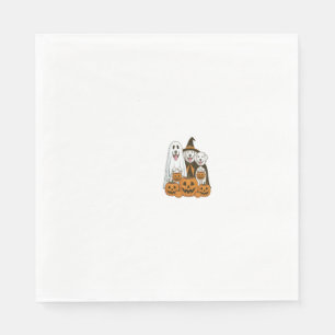 Servilleta De Papel Gran Perro Pirineos Fantasma Bruja Halloween Combi