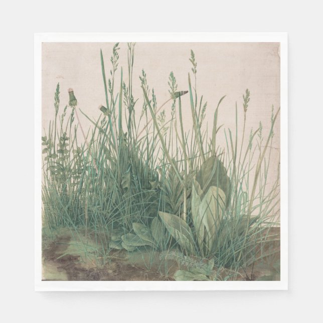 Servilleta De Papel Gran trozo de turf (por Albrecht Dürer) (Anverso)