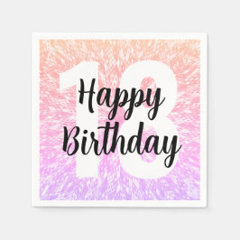 Servilleta De Papel Grandes números Mandala Napkins Party Birday