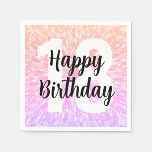 Servilleta De Papel Grandes números Mandala Napkins Party Birday