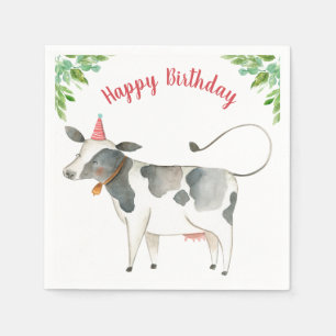 Servilleta De Papel Granja Animales Vaca Crianza de los Barrios