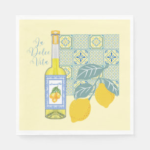 Servilleta De Papel Granja de limones retro